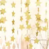 Guirnalda de Papel Redonda con Purpurina y Espejo de 4m de Largo Decoración para Fiesta de Cumpleaños Guirnalda Redonda de Papel Guirnalda Redonda de Papel Oro Rosa