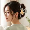 Pinza de pelo coreana de alta gama para mujer, exquisita pinza de tiburón para la parte trasera de la cabeza, pinza de pelo de verano, pasador de estrella de dibujos animados, accesorio para el cabello