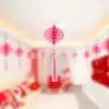 Lâmpada de Papel Bola de Favo de Mel Gota d'Água Dia de Ano Novo Vitrine de Shopping Center Arranjo de Atmosfera de Decoração de Ano Novo Leque Dobrável Franja Arranjo de Casamento