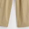 Venda Quente Transfronteiriça do Aliexpress Novo Produto da Primavera 2026: Calça Cargo Plissada de Cintura Média com Pernas Largas Casual Estilosa 8372100