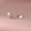 Clip de Oreja de Gatito Estrella de Plata de Ley S925 Nalan Exquisito Simple Estilo Ins Pendientes de Diseño Nicho M08315