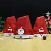 Venda Direta da Fábrica Chapéus de Natal com Luzes, Chapéus de Natal Cartoon em Tecido Não Tecido, Decorações de Natal, Pequenos Presentes no Atacado
