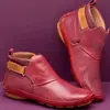 Zapatos de Mujer de Talla Grande Transfronterizos Europeos y Americanos Otoño e Invierno Casuales para Mujer Velcro Suela Plana Piel Suave Botines de Comercio Exterior Talla Grande Disponibles al por Mayor