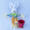 Decorações de coelho de Halloween Porta-canetas de coelho de Páscoa Artesanato DIY Tecido Armazenamento de coelho de Natal