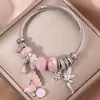 1 Pieza de Moda y Sencilla Ángel Corazón Mariposa Metal Multi-Elemento Sartén Dl Accesorio Sencillo y Único Pulsera