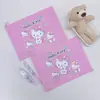Bolsa para Archivos A5 de Hello Kitty, Bolsa de Almacenamiento de Papelería para Estudio, Bolsa de Archivos Impermeable Linda de Dibujos Animados para Estudiantes, Bolsa de Almacenamiento de Gato Kt