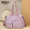 Bolsa de Tela Oxford de Nylon 2025 Nueva Bolsa Cruzada para Madres Gran Capacidad Lona Bolso de Hombro para Mujer Bolso Grande Mochila Casual