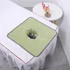 Cama de Salón de Belleza con Agujero para Toalla Masaje de Salud Masaje con Agujero Cortina Spa Club Toalla con Logo Grabado con Agujero Toalla para Tumbarse