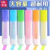 Caneta Marcadora Fluorescente Recomendada por Professores, Caneta Marcadora para Estudantes, Marcador Grosso para Enfatizar Pontos Chave, Cores Doces