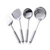 Espátula de Acero Inoxidable Engrosada Juego para el Hogar Cuchara para Sopa Espátula Resistente a Altas Temperaturas Colador Cocina Exterior Dropshipping Hotel