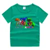 2023 nueva ropa infantil, camiseta de manga corta de verano para niños, camisa de algodón para niños y niñas, camiseta de media manga para bebés, top para niños
