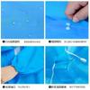 Poncho Impermeable Resistente al Desgaste Portátil Engrosado Largo de una Sola Pieza Impermeable Poncho para Adultos Reutilizable Chaqueta para Ciclismo al Aire Libre