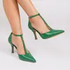 Novos Sapatos de Salto Agulha Apontados em T para o Verão de 2025, Sapatos Casuais da Moda Elegantes e Confortáveis com Fivela Rasa e Saltos Altos