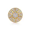 Populares en Europa y América, estos pendientes de botón de circonita cúbica de nicho para mujer presentan un diseño minimalista, estilo de aro simple y un acabado dorado, ofreciendo un look sofisticado para el uso diario.