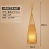 Lámpara de Atmósfera LED para Sala de Estar Estilo Wabi-Sabi, Iluminación para Sala de Té con Arte de Bambú de Casa de Huéspedes Estilo Chino, Lámpara de Pie para Lectura junto a la Cama