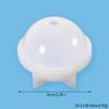 Molde de silicona para hacer bolas de chicle de cristal con forma de planeta, adorno de bricolaje, flor seca, espejo alto, adornos de hemisferio