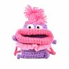 Bolso Infantil de Lana para Niña Boca Grande Ama Divertido Hecho a Mano Crochet Bolso para Teléfono Bolso Cruzado Boca de Salchicha para Niña
