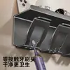 Portacepillos de dientes de pared estante para cepillos de dientes portavasos para cepillos de dientes almacenamiento de baño organizador de baño