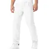 Pantalones Largos Transpirables Rectos Multicolores con Cordón de Lino Imitación Estilo Europeo y Americano, Bambú Delgado, Holgados, para Casa, Casual, Deportivos, en Stock