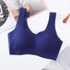 Roupa íntima sem costura de seda gelo japonesa, tranquilidade, quatro gerações, colete de beleza feminino de peça única, sutiã esportivo sem fio para dormir