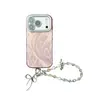Funda de Teléfono Minimalista de Gama Alta con Patrón de Plumas para Apple 17 Pro Max, Compatible con 16 Pro Max, Galvanizada para 15 Pro y 14 Pro