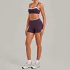 Conjunto de yoga two-piece com color blocking transfronteiriço para mulheres, slim-fit para fitness e esportes ao ar livre 2209+8102