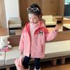 Chaqueta Tres en Uno Desmontable Kuromi para Niñas Estilo Nuevo 2025 Estilo Infantil Chaqueta Gruesa Forrada de Lana Estilo Otoño e Invierno
