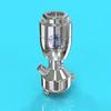 Pote para Pó de Xarope Lavador Bico de Limpeza de Garrafas Lavagem de Pote Espiral Universal Cabeça de Pulverização de Aço Inoxidável de Alta Pressão Pistola de Pulverização
