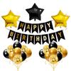Amazon Set de Globos con Banderines de Cumpleaños Banderín Estrella de Cinco Puntas Bola con Lentejuelas Corona Decoración de Fiesta Arreglo para el Día de San Valentín Chino