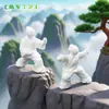Miniatura de paisaje de dibujos animados, figura de Tai Chi, muñeco de personaje lindo y pequeño, accesorio de decoración DIY creativo, adorno pequeño para coche o escritorio