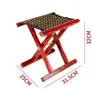 Taburete Plegable Portátil de Madera Maciza de Espino para Uso Doméstico Pequeño para Niños y Adultos, Silla de Exterior, Silla de Pesca, Taburete