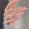 Colar de trevo de diamante completo para mulheres leve nicho de luxo banhado a prata gota de água clavícula corrente temperamento novo flash Diamond TikTok transmissão ao vivo