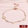 Pulseira Cubana Nova de Aço Inoxidável Transfronteiriça Europeia e Americana Corrente de Pulso Elegante Versátil Moda Presente de Joia de Aniversário
