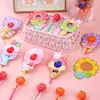 Tarjeta de Inserto para Paleta de Cártamo Infantil Caramelo Motivacional Actividad Escolar Recompensa Flor de Estudiante Tarjeta Decorativa Caramelo Regalo