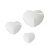 Poppy DIY Resina de Cristal Grande, Mediano y Pequeño Rejilla Escarchada Tejida Forma de Corazón Adorno para Velas Molde de Silicona