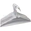 Percha Recubierta de Goma 3.8mm Alambre de Hierro Percha Tienda de Tintorería Percha Desechable Blanca Almacenamiento de Armario en Casa Colgante en Stock