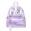 Mochila Transparente al por Mayor Nueva Moda para Mujer Bolso de Gelatina Mochila de PVC Impermeable Bolsa de Playa Viaje Mochila Escolar Personalización