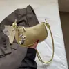 2026 Bolso Pequeño Nuevo Elegante Versátil Moda Bolso Cruzado Bolso de Hombro Bolso de Mujer Color Sólido de Moda Elegante Bolso de Axila de Moda