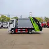 Fabricante Nacional Vi Dongfeng Dolica Caminhão Compactador de Lixo com Tampa Traseira de 6 Metros Quadrados Vende Caminhão de Lixo Classificado de 6 Toneladas