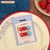 Lindo y peculiar pasador para el cabello con forma de tomate, pinza de pico de pato de juguete de comida realista, accesorio para el cabello versátil para flecos y cabellos sueltos