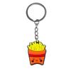 Llavero de Comida Llavero de Equipaje Colgante Llavero de Goma Suave de PVC Regalo de Graduación Llavero de Regalo Pequeño
