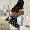 Bolso de lunares elegante transfronterizo de comercio exterior para mujer, nuevo, de alto valor, nicho, para ir al trabajo, bandolera, bolso de hombro versátil y moderno