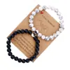 Pulsera tejida a mano de 8 caracteres transfronteriza, pulsera trenzada de Nudo Tai Chi, nudo plano, pulsera de amistad para exportación, pulsera de pareja