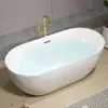 Bañera Acrílica Integrada Sin Costuras de Alta Gama de Tamaño Pequeño para una Persona, de Uso Doméstico para Baño, Independiente para Adultos