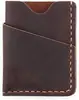 Amazon Couro Cavalo Louco Retrô Porta-Cartões Porta-Cartões Masculino Casual Pequeno Porta-Cartões Carteira Artesanal Porta-Moedas