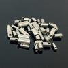 Aço Inoxidável Perfurado Cabeça Redonda Formato de Balde Cabeça de Cobra 1-7mm Fecho de Ponta de Cordão de Couro Conector de Pulseira Acessórios para Joias DIY