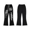 Conjunto de Sudadera con Capucha y Pantalones de Marca de Tendencia Hellstar Europeo y Americano Transfronterizo Estampado de Letras Holgado de Tendencia