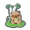 Estilo de Dibujo Animado Juguetón Capibara Insignia de Capibara Exquisito Patrón de Sandía Estanque de Loto Rana Broche de Verano Pequeño Regalo