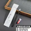 Cepillo de dientes desechable de alta gama para hotel con set de pasta de dientes, Empaque de papel de caña de azúcar ecológico, Cerdas suaves, Cabezal ancho