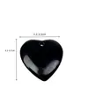 Pendente Coração de Obsidiana Natural Atacado 3-4cm Pingente em Forma de Coração Acessórios de Joias